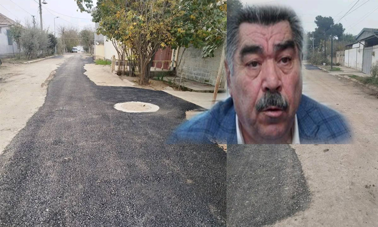 Salyanda mərkəzi küçələri belə asfaltlayırlar - Biabırçılıq -